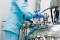 aluminum tanks for the storage of raw materials in the chemical industry, sterile conditions in the enterprise